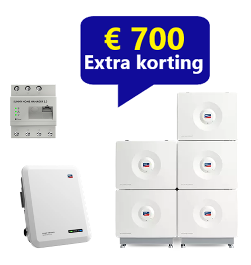Een thuisbatterij van SMA 16.0 kWh met 10KW omvormer